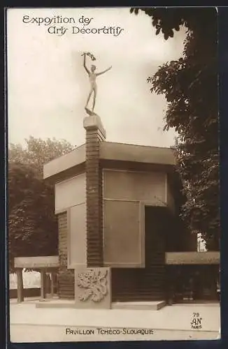 AK Paris, Exposition des Arts décoratifs 1925, Pavillon Tchéco-Slovaque, Art Deco