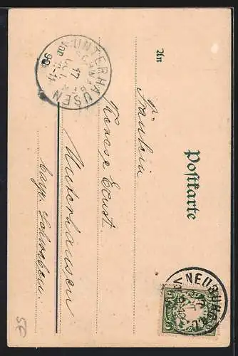 AK Szene aus Frithjof & Ingeborg, innige Umarmung