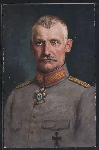 Künstler-AK Kronprinz Rupprecht von Bayern in Uniform