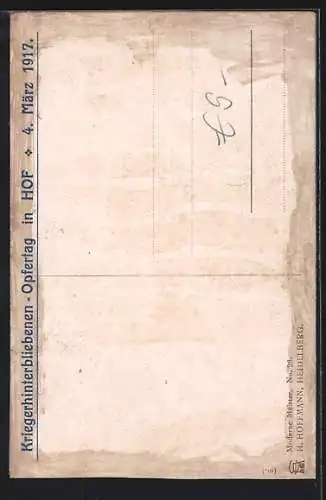 AK Pilot am Flugzeug ballt die Faust, Zeichnet Kriegsanleihe!