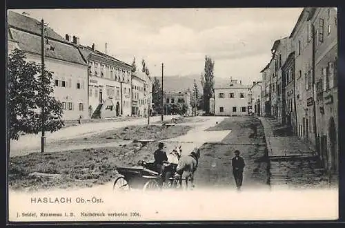 AK Haslach, Hauptplatz im Sonnenschein