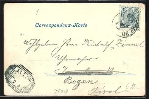 AK Rosenfeld b. Feldkirchen, Häuser im Ort, gerahmt von Blumen