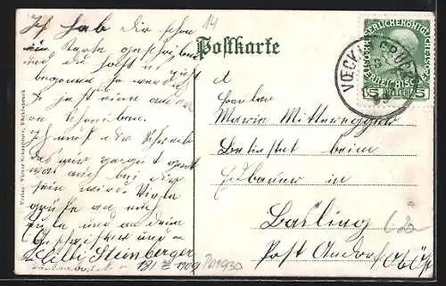 AK Vöcklabruck, Neues Mutterhaus, Stadtplatz, Lehrerinnen-Seminar