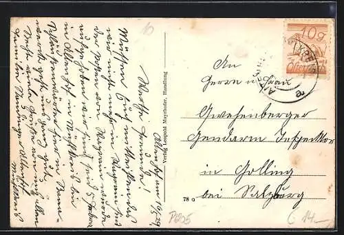 AK Altenhof im Mühlkreis, Gesamtansicht mit Kutsche