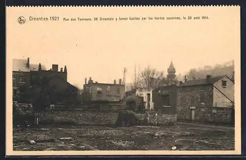 AK Dinant, Dinant en 1921, Rue des Tanneurs