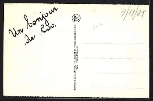 AK Coo, Eglise et Restaurant du Vieux Moulin, A la Cascade de Coo