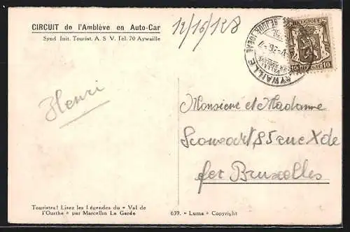 AK Comblain-au-Pont, Pont-de-Scay, Jonction des Vallées de l`Ourthe à Doux-Aamme (Rivage)