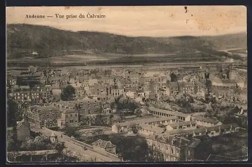 AK Andenne, Vue prise du Calvaire