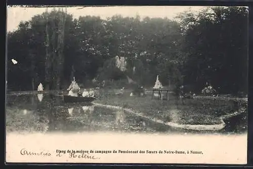 AK Namur, Etang de la maison de campagne du Pensionnat des Soeurs de Notre-Dame