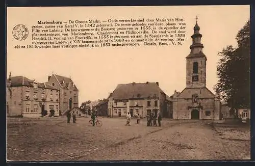 AK Mariembourg, De Groote Markt, Oude versterkte stad door Maria van Hongarien