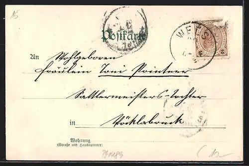 AK Wels, Teilansicht mit Turm