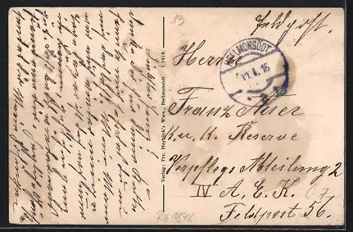 AK Kirchschlag /Ob. Öst., Ortspartie mit Kirche