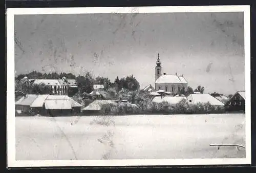 AK Wimsbach / Oderdonau, Teilansicht im Winter von Osten