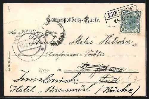 AK Traunsee von Ebensee, Dampfer Gisela