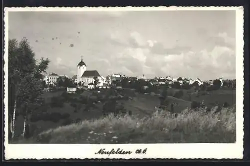 AK Neufelden /Ob. Ö., Teilansicht mit Kirche