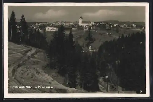 AK Neufelden im Mühlkr., Teilansicht mit Kirche