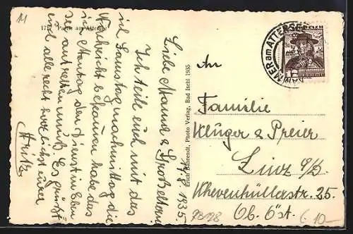 AK Kammer am Attersee, Uferpartie mit Segelbooten