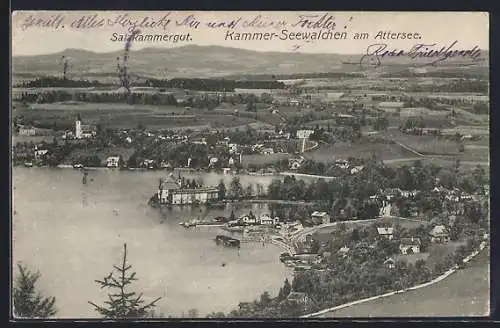 AK Kammer-Seewalchen am Attersee, Gesamtansicht