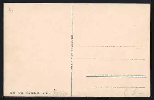 AK Aigen-Schlägl /Ob.-Oest., Teilansicht mit Stift