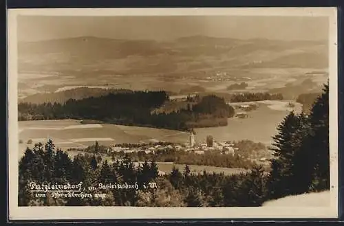 AK Patzleinsdorf i. M., Teilansicht mit Sarleinsbach von Pfarrkirchen aus