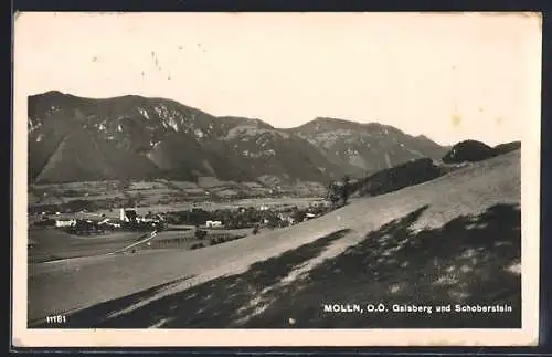 AK Molln /O. Ö., Teilansicht mit Gaisberg und Schoberstein