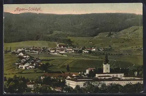 AK Aigen-Schlägl, Teilansicht mit Stift