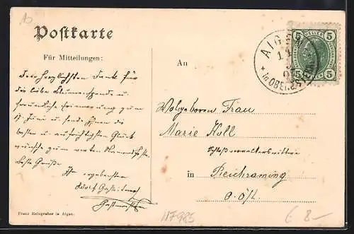 AK Aigen-Schlägl, Teilansicht mit Stift