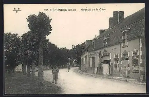 AK Nérondes, Avenue de la Gare
