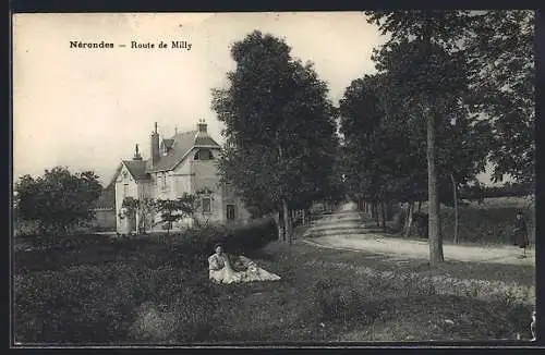 AK Nérondes, Route de Milly