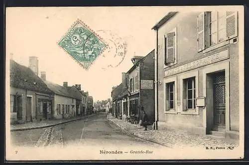 AK Nérondes, Grande-Rue