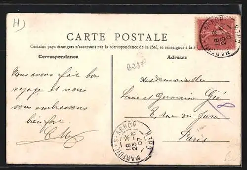 AK Mareuil-sur-Arnon, Grande-Rue, partie supérieure