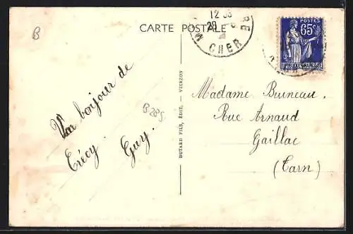 AK Mehun-sur-Yèvre, Hôtel Charles VII et rue Jeanne-d`Arc