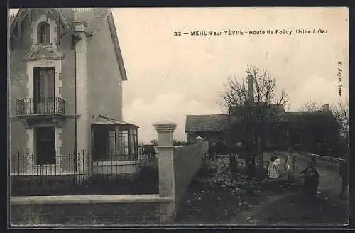 AK Mehun-sur-Yèvre, Route de Foëcy, Usine à Gaz