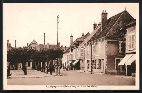 AK Aubigny-sur-Nère, Place des Halles