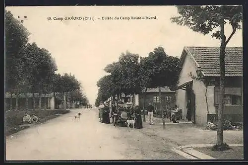 AK Avord, Camp, Entrée du camp route d`Avord