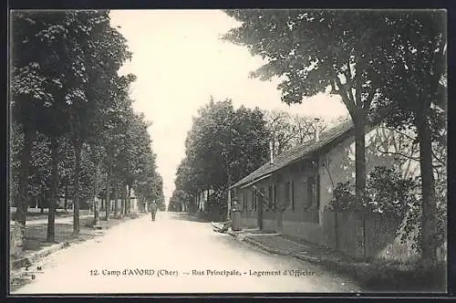 AK Avord, Camp, Rue Principale, Logement d`Officier