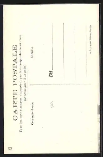 AK Presly, L`Église et habitants devant l`église