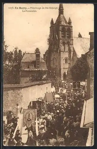 AK Sainte-Solange, Pèlerinage de Ste-Solange, La Procession