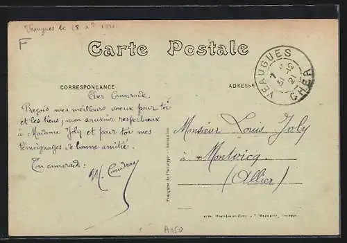 AK Veaugues, Grande Rue et Place