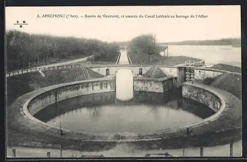 AK Apremont, Bassin de Virement et Canal Latéral au barrage de l`Allier