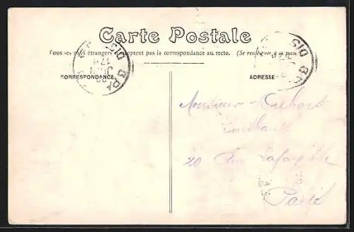 AK Maubranches, Château de Maubranches et son reflet dans l`eau