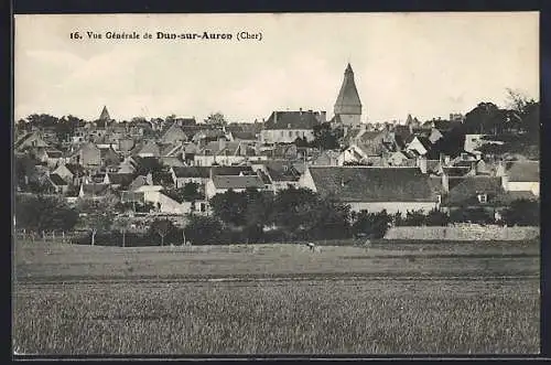 AK Dun-sur-Auron, Vue générale du village