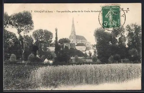 AK Gracay, Vue partielle, prise de la Croix St-Antoine
