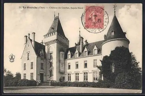 AK La Guerche, Château du Gravier, facade Nord