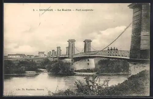 AK Saincaize, Le Guétin, Pont suspendu
