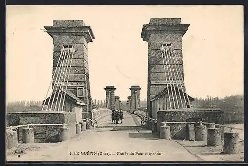 AK Le Guétin, Entrée du Pont suspendu