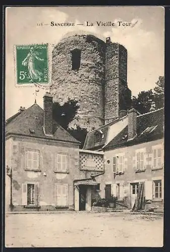 AK Sancerre, La Vieille Tour et maisons environnantes