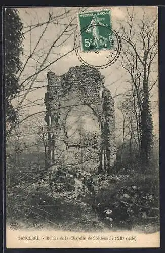 AK Sancerre, Ruines de la Chapelle de St-Romble (XIIe siècle)