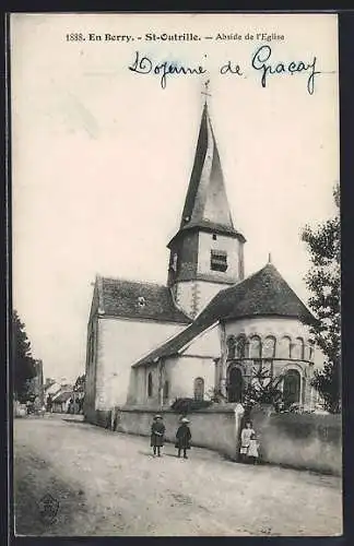 AK Saint-Outrille, Abside de l`église en Berry
