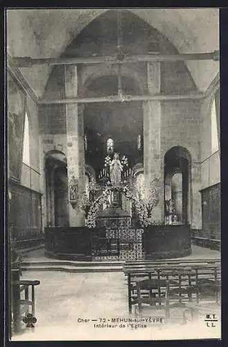 AK Mehun-sur-Yèvre, Intérieur de l`Église